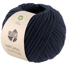 LANA GROSSA Natural Cotton Gots Organic Cotton Yarn in Millefili Twill, Hand Knitting Yarn Made of 100% Cotton (Organic), 50 g Wool for Knitting and Crocheting, 80 m Yarn