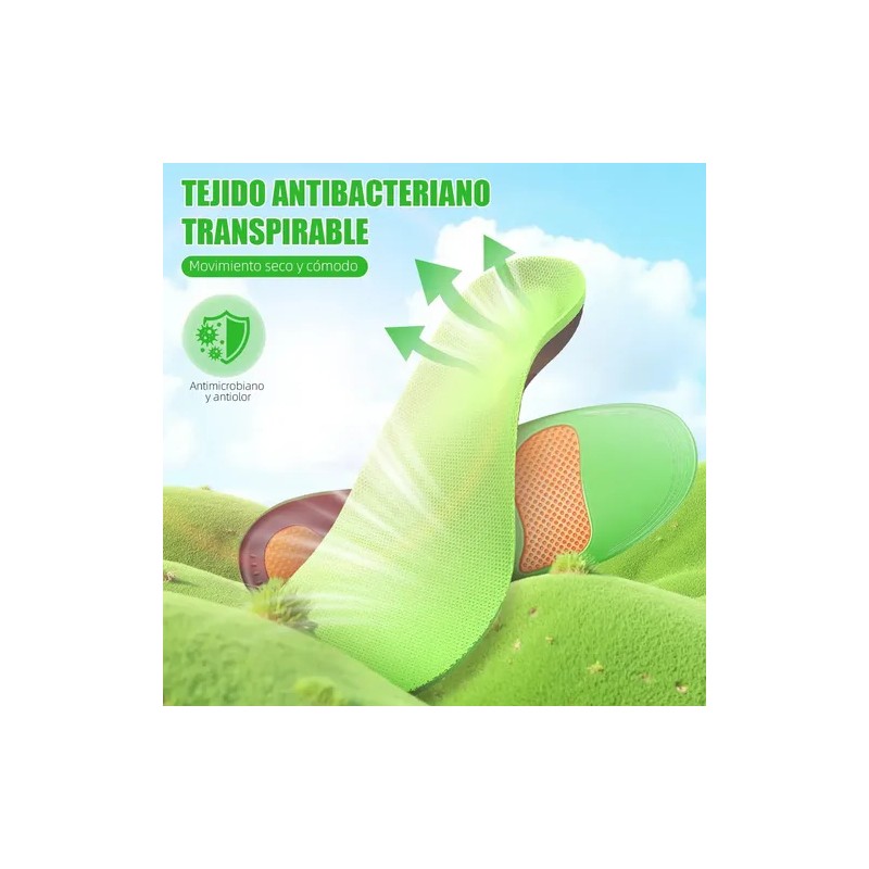 2pcs Plantillas Ortopedicas Para Fascitis Plantar Pie Plano