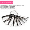 18pcs French Manicure, Nail Art Tips 9 Sizes Single Tips