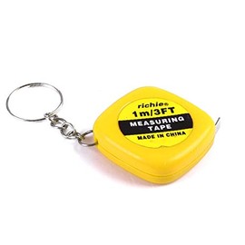 New Lon0167 Yellow 1 Featured Meter 3 Feet reliable efficacy Measuring Tool Mini Tape Measure w Key Ring Keychain(id:0ae 46 ec 0b4)