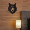 Black Bear Animal Spirit Totem Wall Sculpture