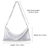HDE Women's Metallic Mesh Evening Bag Shiny Braid Knotted Shoulder