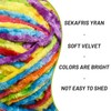 Fuzzy Chenille Yarn for Crocheting,Velvet Baby Blanket Yarn for Crocheting,Soft