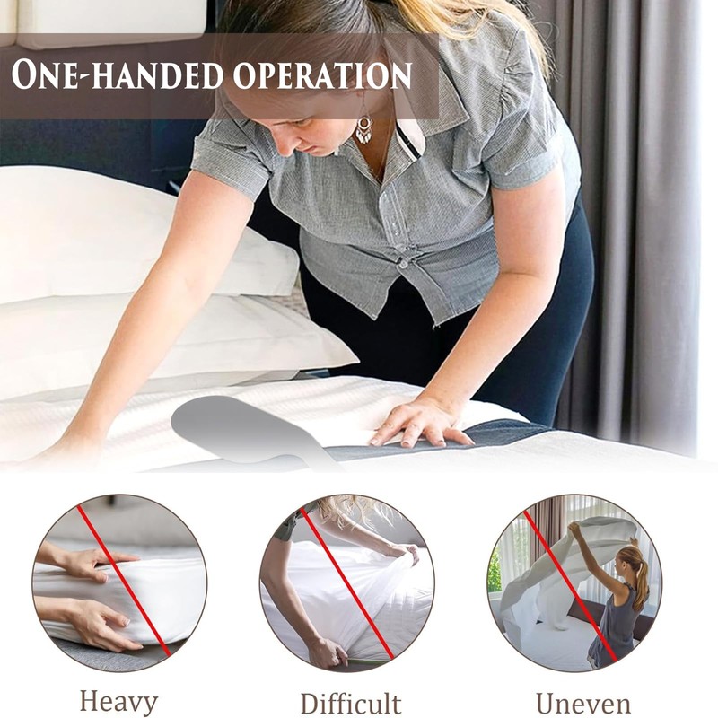 2 Pcs Efficient Bedding Assist Tools, Plastic Sheet Tuckers for