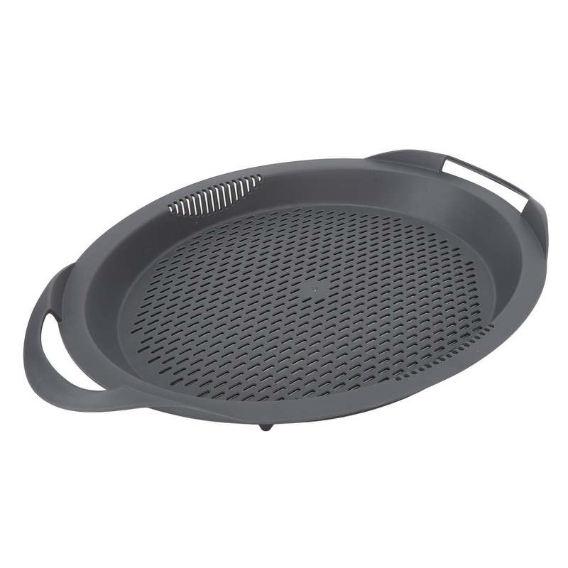 Kitchen Food Processor Robot Tray with Perforated Holes Steaming Tray