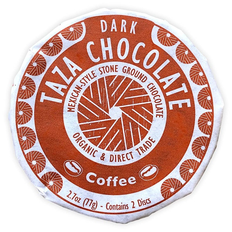 Taza Chocolate Organic Mexicano Disc 55% Dark Chocolate, Coffee, 2.7