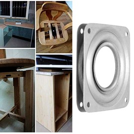 Garosa Giratoria de Servicio Placa de Rodamiento Giratoria de Rotación de 360 ​​​​Grados Placa Giratoria Cuadrada Lazy Susan Reemplazo de la Placa Giratoria para Muebles Mesa Armario de Cocina(72mm)