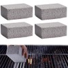 RXKFIGX Pack of 4 Cleaning Block for Grill Stones, Grill Cleaning Stone, Grill Block for Cleaning Grills or Frying Pans, Reusable Descaling, Cleaning Stone, Removing Stains for Kitchen, Bathroom,