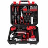 126-Piece Home Tool Kit with 8V Cordless Drill – Rechargeable