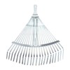 Fenteer Garden Leaf Rake Garden Camping Rake Folding Metal Rake
