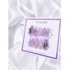 Lavender Aurora handmade nail tips - long ballerina / 라벤더