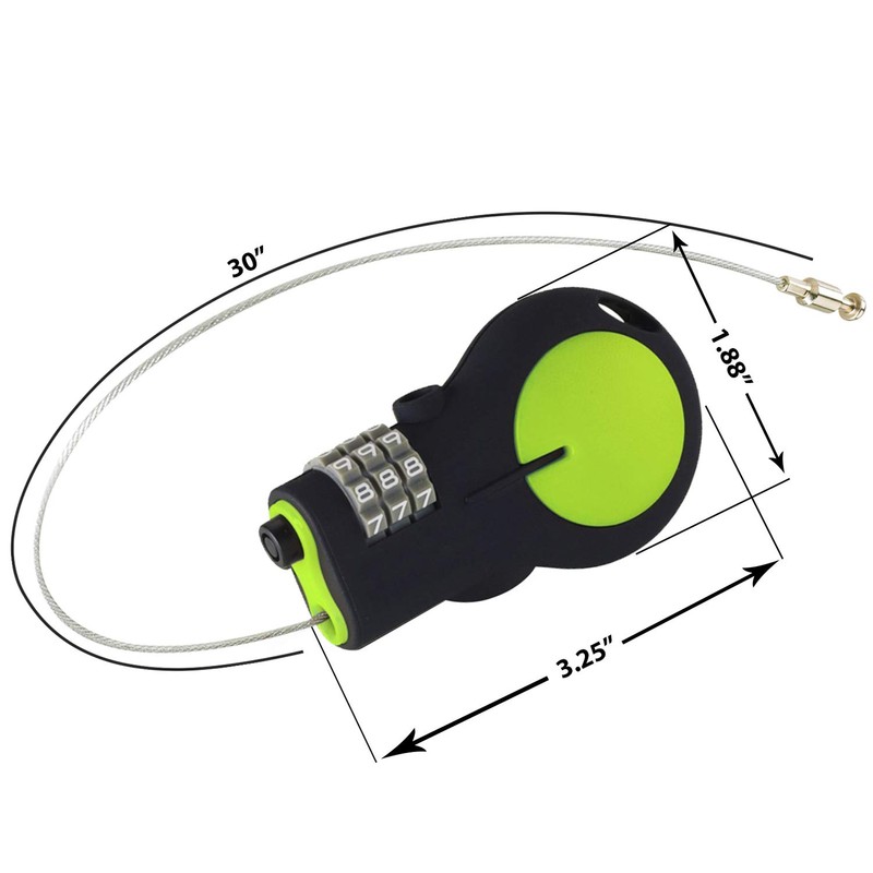 Lewis N. Clark Cable Luggage Lock | TSA Approved |