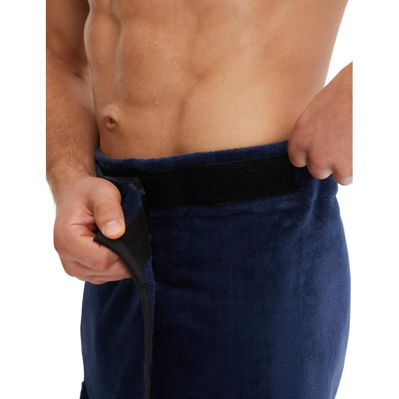 Morgenstern Changing Towel Sauna Sports Men blue 23"/60 cm long