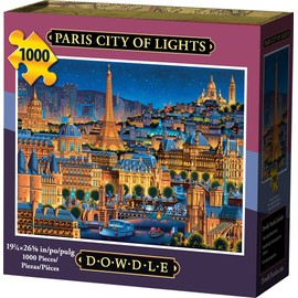 Dowdle Folk Art Jigsaw Puzzle - Paris City of Lights 1000 Pc