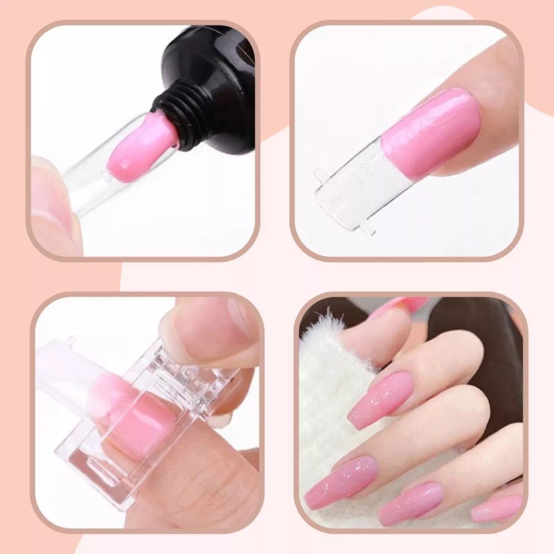 Mafab 5 Pinza Clip Para Polygel Acrygel Molde Uñas Dual