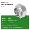 TAISHER 1PCS 304 Stainless Steel Union，1-1/2" NPT Female Cast Pipe