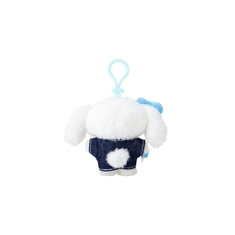 Sanrio 182591 Cinnamoroll Plush Keychain Mascot Holder (Denim Patch)