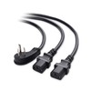 Cable Matters Computer Power Cord Splitter (NEMA 5-15P to 2X