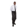Whites Chefs Clothing Regular Waist Apron, Black, Material: Polycotton, Measurements: