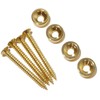 set of 4 guitar neck joint bushing/washers in gold including