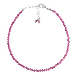 Natural Ruby Gemstone Beads Bracelet for Women, Crystal Gems Healing Bracelets, Chakra Stone Bead Bracelets, Yoga Stone Beads Bracelets Meditation