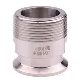 DERNORD 1.5''Tri clamp Adapter to 1.5 inch MNPT Thread Ferrule Sanitary Pipe Fitting