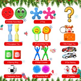 Fidget Advent Calendar, Advent Calendar 2024 for Kids, Christmas Countdown Calendar Sensory Toys for Boys Girls, Xmas Present Party Favor Presents for Toddler Teens