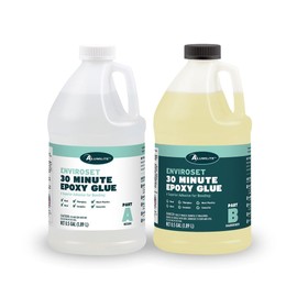 Alumilite Enviroset 30 Minute Epoxy Glue 1 Gallon, Waterproof, Heat, and Chemical Resistant Adhesive | Versatile and Strong Epoxy Adhesive, Compatible with Wood, Glass, Ceramics, Concrete, and More!