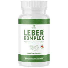 Leber Komplex Kapseln | Naturreine Pflanzenkraft | Für Männer und Frauen | 60 Kapseln | 1x