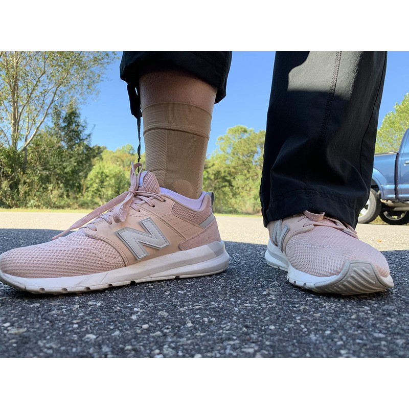 Orthosleeve® AF7 Knöchelbandage | Schwarz - rechten Fuß - Größe