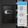 YAYAG 2.5 Cuft Safe Box, Fireproof Waterproof Safety Home Safe