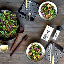 Oryx Desert Salt Grinder & Refill Box Combo, 3.52oz/8.8oz, Refillable Reusable +20x Ceramic Grinder with Kosher Oryx Desert Salt, Perfect for Salads & Cooking, Alternative to Sea Salt, Himalayan Salt