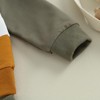 Toddler Baby Boy Fall Clothes Long Sleeve Hooded Contrast Color