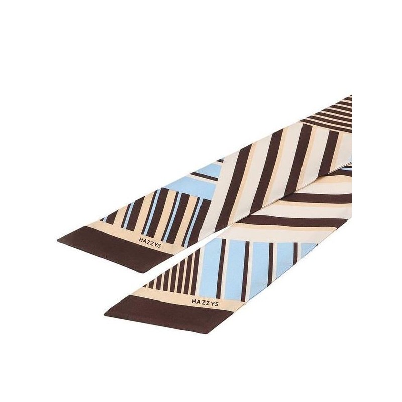 Hazzys (광주신세계)블루 스트라이프 실크100 스카프 HIMU5E813B1 (Shinsegae Gwangju) Blue Stripe