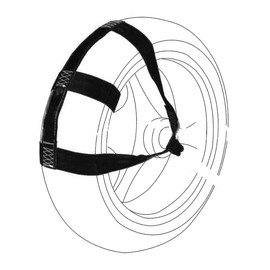 Motorcycle Rear Wheel Tie Down, Motorcycle Tire Straps Motorcycle Rear Wheel Tie Down Strap Transport Strap for Cargo Trailer Super Heavy Duty Strong Polyester