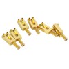 6 Pcs Electric Guitar Bridge Saddle Standard Zinc Alloy Guitar