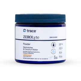 Trace Minerals zerolyte canister electrolitos en polvo 45 servicios sabor naranja salada