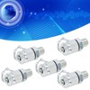 5Pcs Hydraulic Testing Adapter Thread Test Coupling Connectors Pressure Measuring
