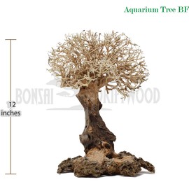Bonsai Driftwood Aquarium Tree Natural, Handcrafted Fish Tank Decoration | Easy to Install | BFA