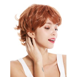 WIG ME UP - YZF-41008 women's quality wig fringe short wild wavy highlights reddish brown blonde