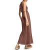 Wenrine Womens Sleeveless T Shirt Maxi Dress Summer Contrast Stitch