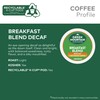 Green Mountain Coffee Roasters Decaf Breakfast Blend , Single-Serve Keurig