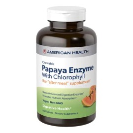 American Health Enzima De Papaya Con Clorofila 600 Tabletas