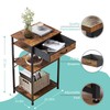 VonDream Small Printer Table for Home Office, 3-Tier Printer Stand