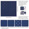 FREEBLOSS 4 Set DIY Sashiko Coasters Kit with Instructions Pre-