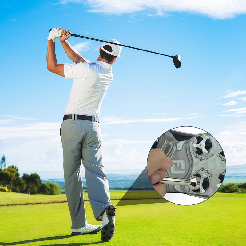 Debbery Golf Spike Removal Tool, Stainless Steel Golf Spike Wrench,