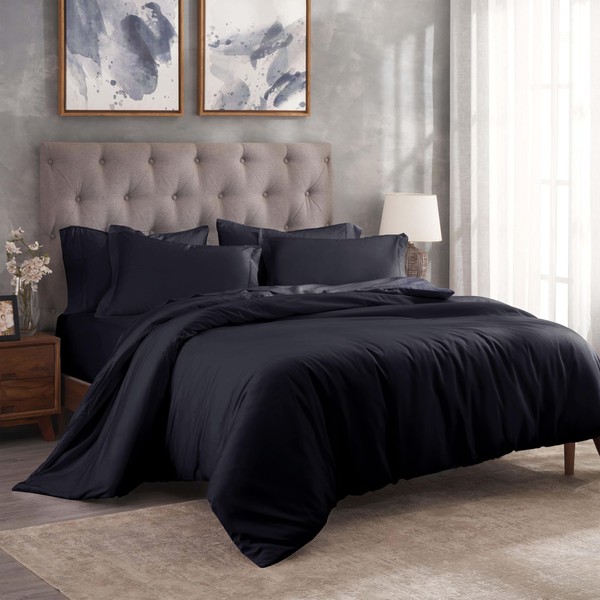 Superior Egyptian Cotton 400 Thread Count Duvet Cover Set, Soft
