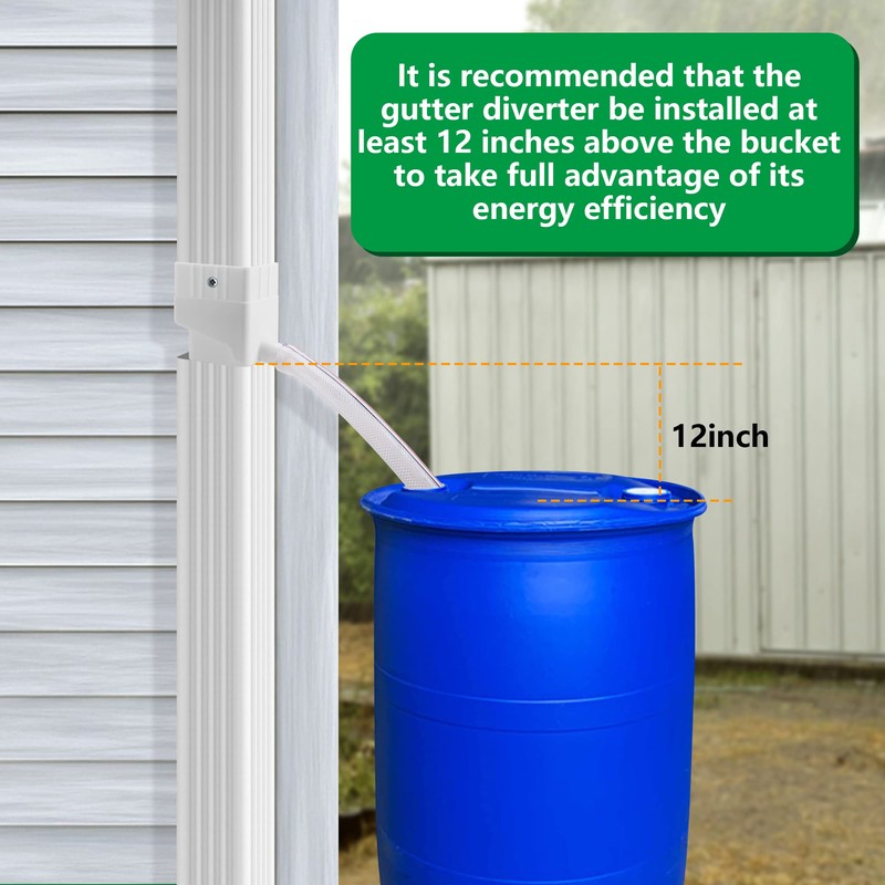 Rainwater Collection System-Rainwater Collection Diverter Connector System-Raindrop Rainwater Colander Kit