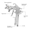 W‑71 Spray Gun Paint Iron Pneumatic Indurtrial Supplies with Pot