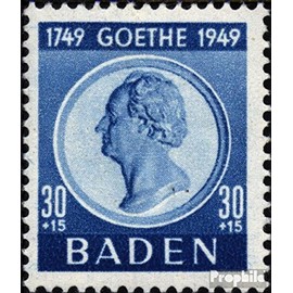 Franz. Zone-Baden 49 tested fine used/cancelled 1949 J.W. of Goethe (Stamps for collectors)